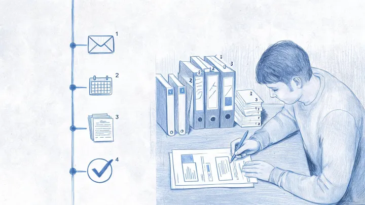 Company research editorial illustration