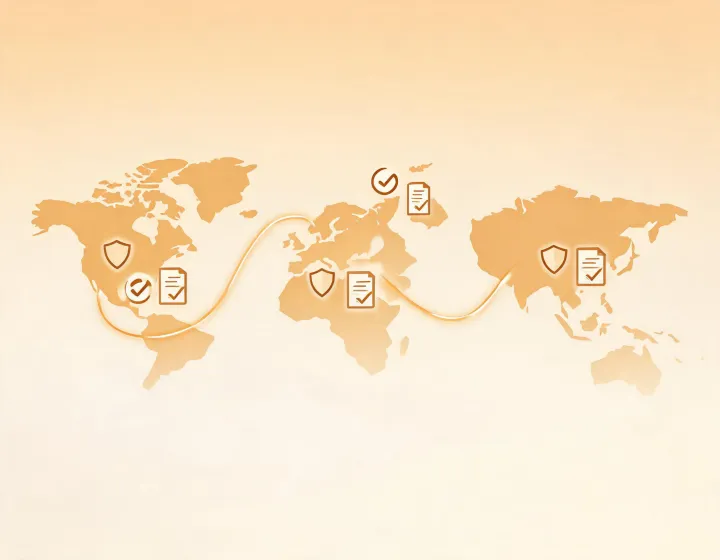 Global outbound workflow map